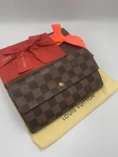 ルイヴィトン ダミエ 長財布 ポルトフォイユサラ 人気モデル 男女兼用