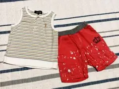 タンクトップ＆ハーフパンツ2点セット