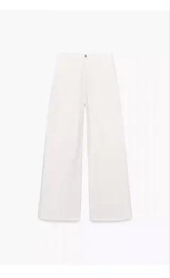 ZARA ホワイト パンツ ハイウエスト 36 美品のサムネイル
