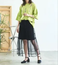 VACANCY ティアードチュールレイヤードスカート