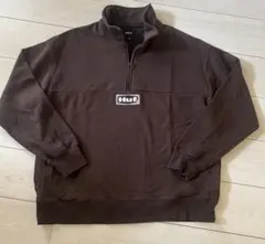 Huf ハーフジップ ブラウン スウェット　Ｌサイズ