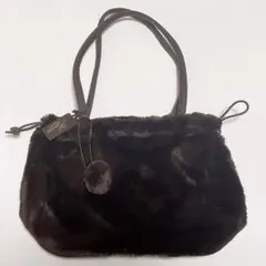 Harriss ハリス　ファーバッグ　ハンドバッグ　巾着バック