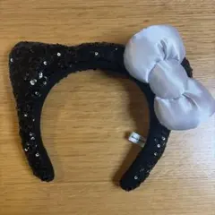 USJ 猫耳カチューシャ 黒 スパンコール