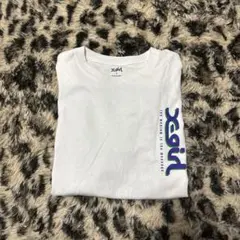 x-girl ホワイト ロゴ長袖Tシャツ