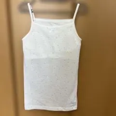 ジュニアブラ ホワイト ストライプ 星柄　140