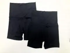 未使用 ユニクロ ヒートテックウエストウォームショートパンツ M ブラック 2枚のサムネイル