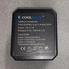 COOLSHOW トリプル 充電器 FOR GOPRO 5/6/7/8 中古品