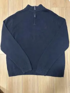 CHAPS ハーフジップ ニット ネイビー XL
