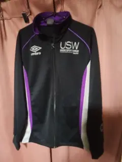 UMBRO USW ジャージ ジャケット ブラック パープルのサムネイル