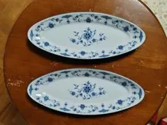 レトロ　ソネチャイナ　皿　オードブル 　SONE CHINA　２枚セット