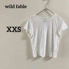 wild fable 【XXS】半袖Tシャツ クロップド ホワイト