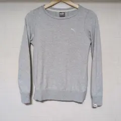 ☆PUMA グレー クルーネック トレーナー S（一回着用）