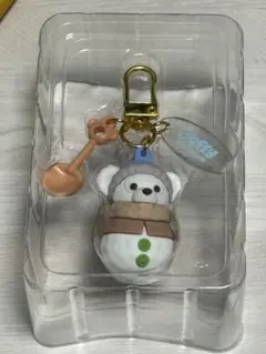 ダッフィー　シークレットオブスノーウィーデイ　チャーム　雪だるま