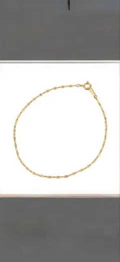 K18 デザインチェーン ブレスレット アンクレット 20.3cm | Mercari