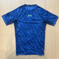 メンズ アンダーアーマー コンプレッション 半袖 シャツ XL ブルーのサムネイル