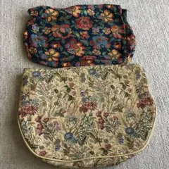 大きめ花柄ポーチ★クラッチバッグ★バニティ★花柄刺繍ポーチおまけ付き