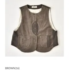 ツムグ　tumugu コットンカツラギ　ベスト　綿麻 Vネック　カーキ 50％OFF】TUMUGU（ツムグ） ジャガードストライプ ベスト