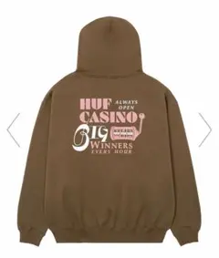 HUF CASINO パーカー ブラウン Sサイズ