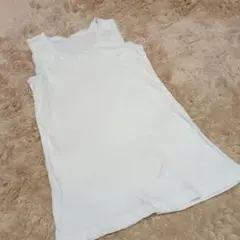 120シミーズタンクトップキャミソール白