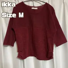 ikka イッカ トップス レディース Mサイズ 赤