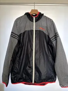 adidas NEO LABEL ボーダー柄 ウィンドブレーカー Oサイズ