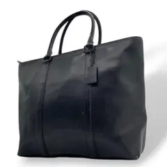 コーチ　トートバッグ　黒　ビジネスバッグ　ワンショル　COACH　レザー　T2