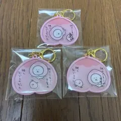 ナガノ くま クマ ちいかわ ガチャ アクリルキーホルダー アクキー 桃