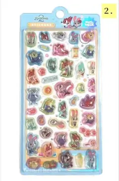 B*A様 ②ズートピア 正規品 ぷっくりシール 3D立体シール ボンボンドロップ