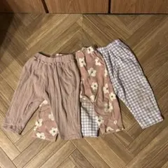 GU サマナルパンツ3枚セット　80