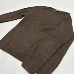 Nature's ブラウン 長袖 ニット セーター 毛100%