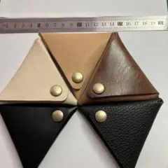 レザー三角コインケース 5個セット 新品未使用品　お買い得です