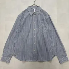 MHL. エムエイチエル ストライプシャツ　 L コットン100%のサムネイル