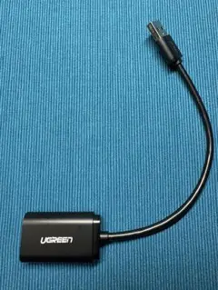 UGREEN USB サウンドカード USB→3.5mm オーディオ変換アダプタ
