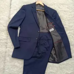 ORIHICA　 セットアップ スーツ ビジネス ネイビー ストライプ 　Y6