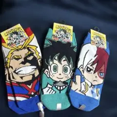 僕のヒーローアカデミア キャラクターソックス 3足セット
