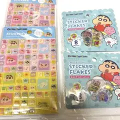 クレヨンしんちゃん　タイルシール　おはじきシール　セリア