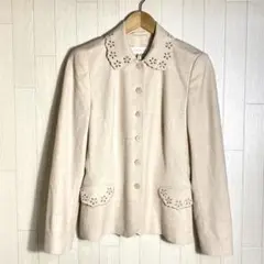 美品 ESCADA エスカーダ テーラードジャケット ベージュ サイズ34のサムネイル