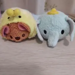 ダンボ＆くまのプーさん　ツムツム ぬいぐるみセット