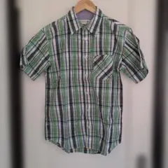 TOMMY 半袖チェックシャツ M