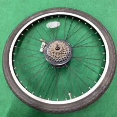20×1.75 タイヤ付 アルミリム 外装6段 バンドブレーキ リア 後輪 