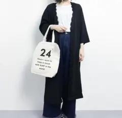 LOWRYS FARM レース切り替えロングガウン(ブラック)未使用品