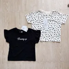 【新品タグ付き】しまむら　西松屋　半袖Tシャツ　綿100% 2点セットのサムネイル