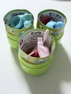 ポケモンチョコエッグ　旅立ちの3匹　ワニノコ ゼニガメ ミュウ