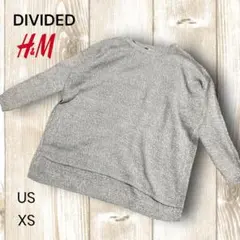 【DIVIDED H&M】エイチアンドエム　ニットセーター USXS スリット