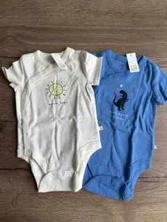新品　babyGAP 80cm 半袖ロンパース 2枚セット