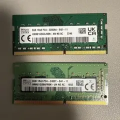 SK hynix ノートPC用メモリ 8GB 2枚セット - メルカリ