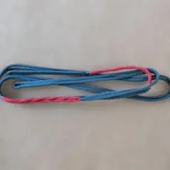 青赤編み込み帯締め