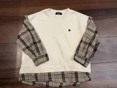 POLOチェック柄 トレーナー