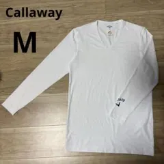 Callaway GOLF キャロウェイ　ゴルフ Vネックインナー　ホワイト　M