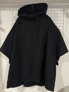【新品タグ付き】マインデニム MINEDENIM オーバーサイズ 黒半袖パーカーのサムネイル